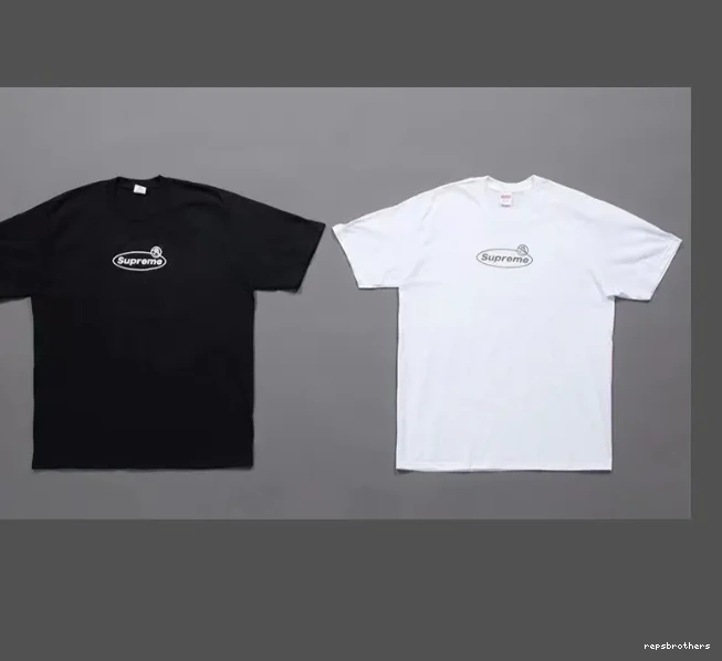Tee Warning sleeved Warning Logo Black and S White Banner M L XL Short T-shirt 22FW 0813
